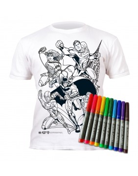 Splat Planet marškinėliai su flomasteriais, Justice League