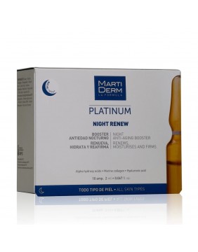 MARTIDERM ATKURIAMOSIOS NAKTINĖS VEIDO AMPULĖS NIGHT RENEW 10 vnt.