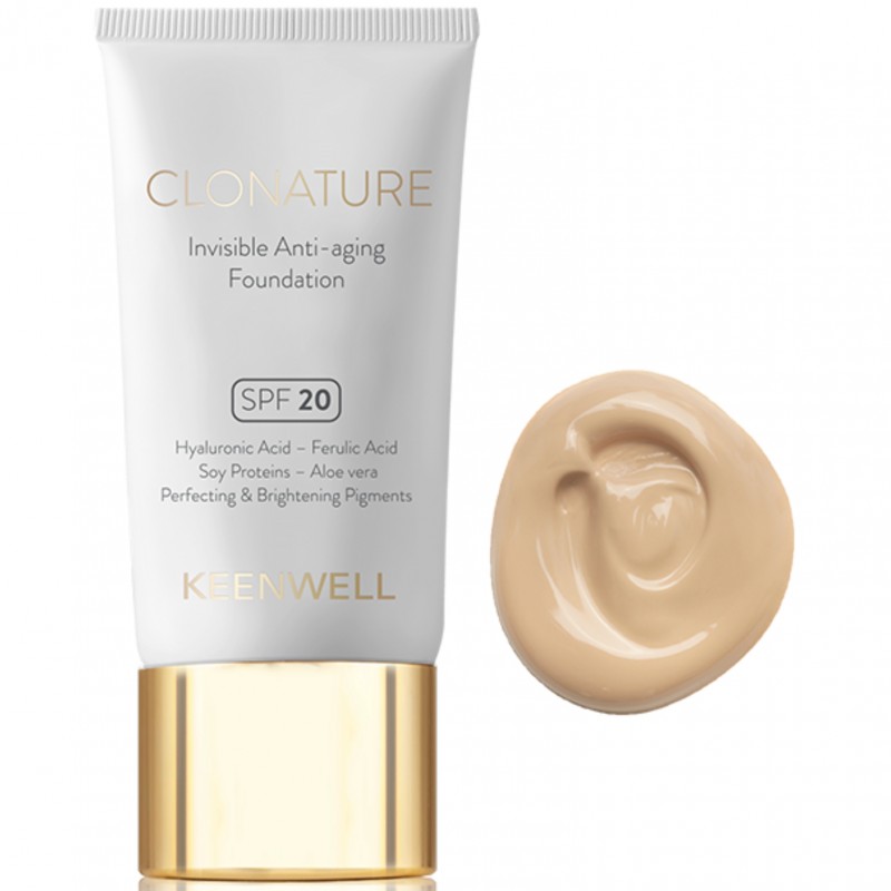KEENWELL CLONATURE JAUNINANTIS MAKIAŽO PAGRINDAS SPF20, 30 ml (Nr.2)