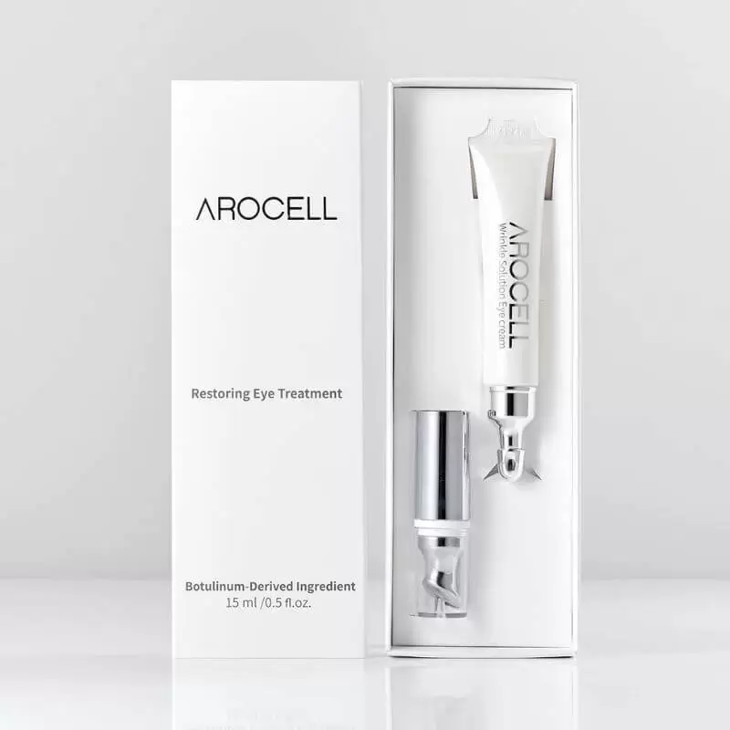 Arocell Wrinkle Solution Eye Cream paakių kremas su masažine galvute 15 ml