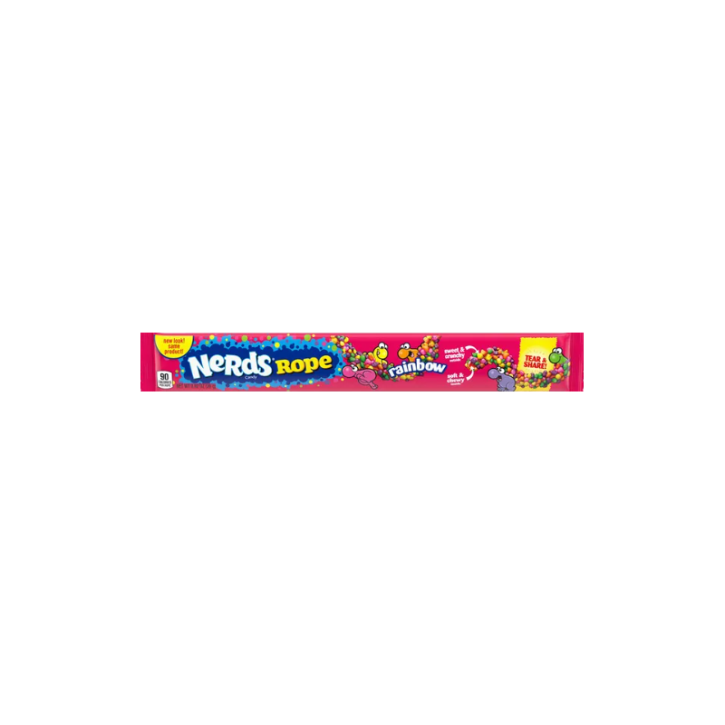 Saldainis NERDS ROPE (RAINBOW), 26g