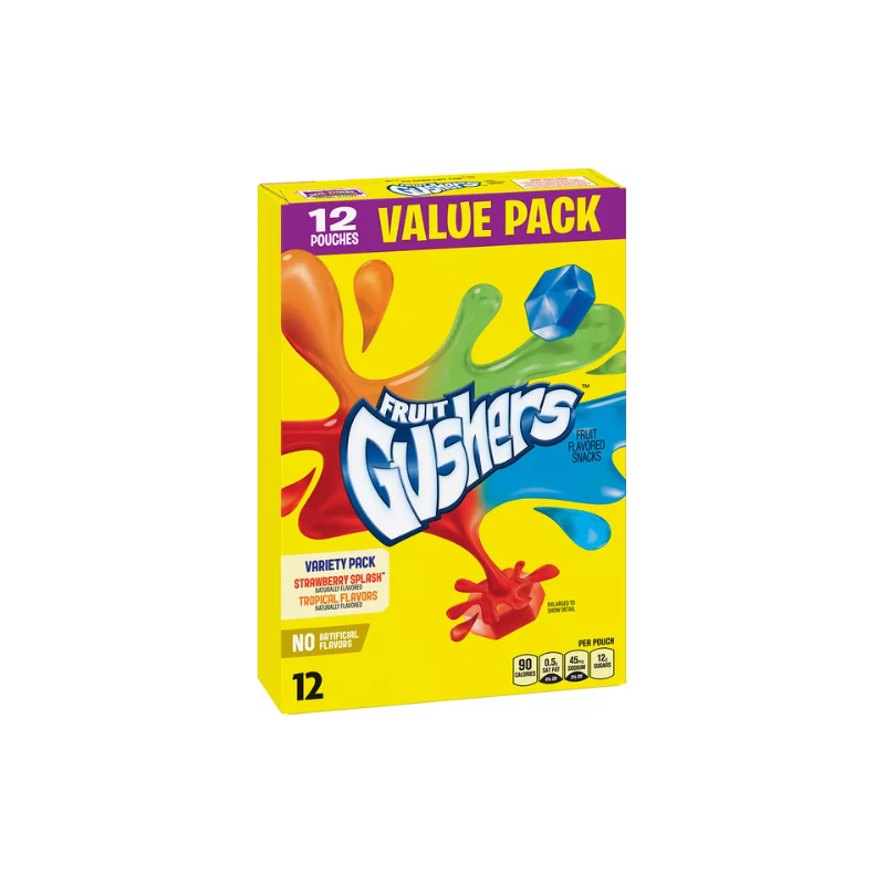 Guminukai GUSHERS (FRUIT VARIETY PACK), 136g