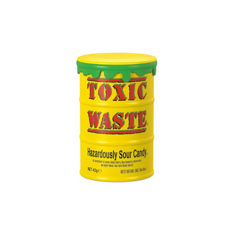 Rūgštūs saldainiai TOXIC WASTE (YELLOW DRUM), 42g