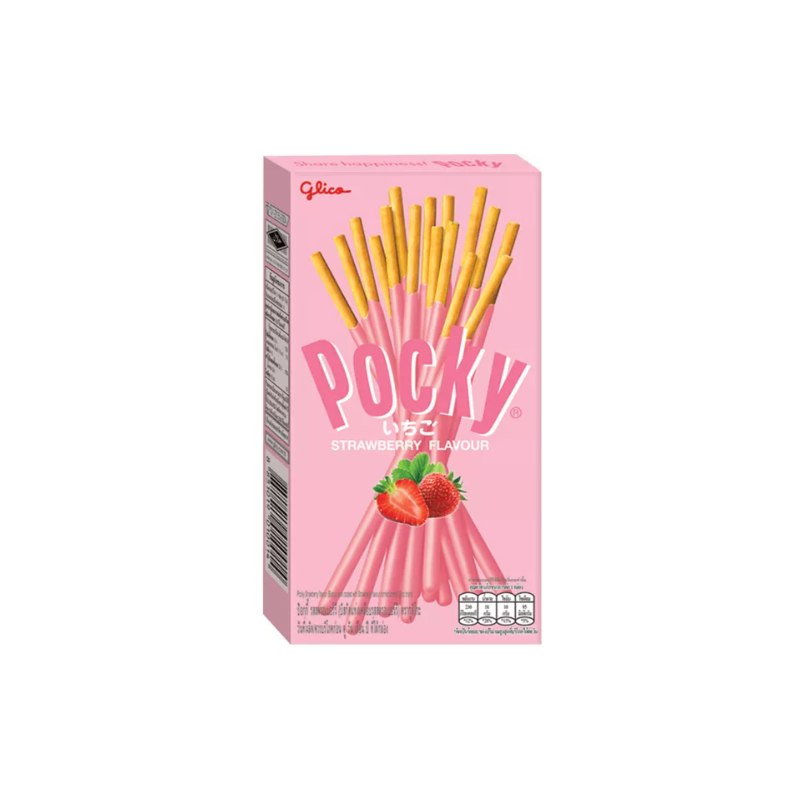 Biskvitinės lazdelės POCKY STRAWBERRY, 45g