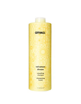 AMIKA  tiesinantis plaukus šampūnas 1000 ml – velveteen dream smoothing shampoo