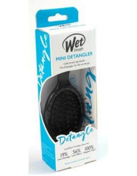 WetBrush Mini Detangler mažas plaukų šepetys, juodas
