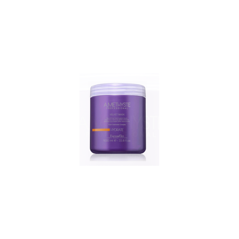 FarmaVita drėkinamoji ir maitinamoji kaukė sausiems, jautriems plaukams Farmavita Amethyste Hydrate Velvet Mask 1000ml