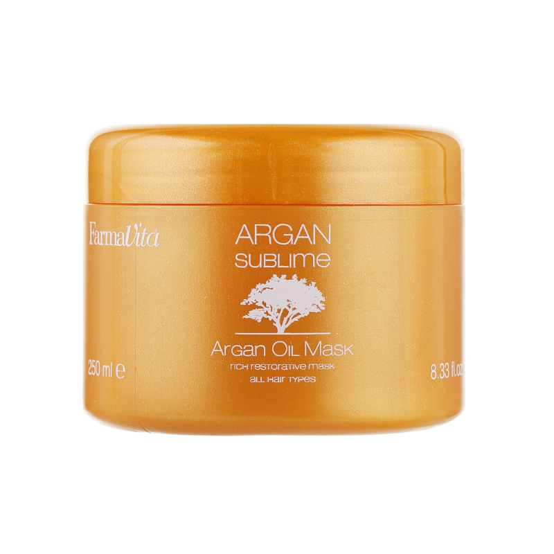 FarmaVita kaukė su argano aliejumi, be sulfatų visų tipų plaukams FarmaVita Argan Oil Mask 250ml