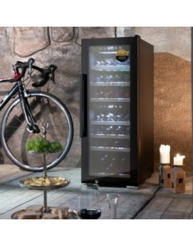 Caso WineExclusive 38 laisvai pastatomas išmanusis vyno šaldytuvas, 38 butelių, kompresorine technologija