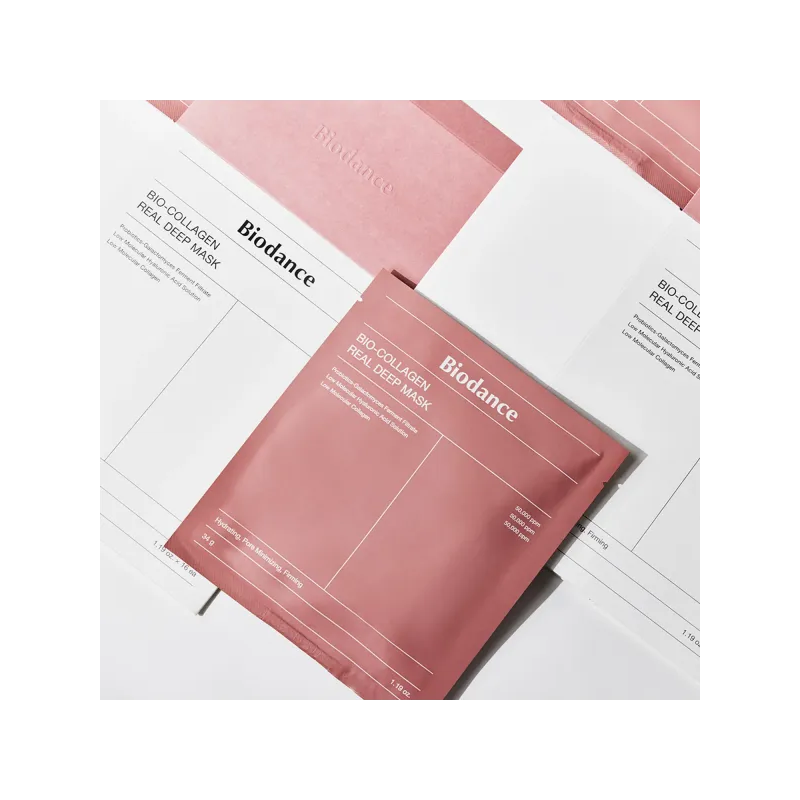 BIODANCE Bio-Collagen Real Deep Mask Set veido kaukės su kolagenu 4vnt