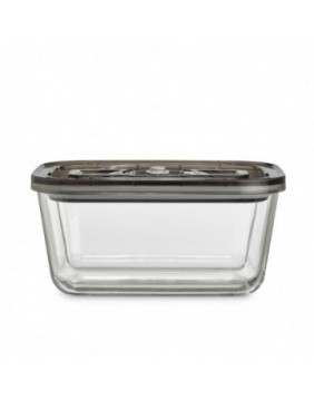 Stiklinis vakuuminis indas Caso VacuBoxx Eco L su plastikiniu dangčiu, permatomas
