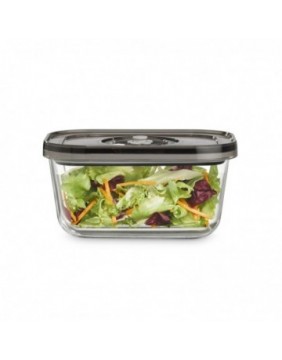 Caso | Glass Vacuum Containers with Plastic Lid (2 pcs) | VacuBoxx Eco-Duo S | Transparent