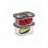 Caso | Glass Vacuum Containers with Plastic Lid (2 pcs) | VacuBoxx Eco-Duo S | Transparent