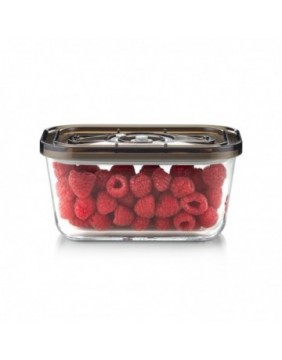Caso Glass Vacuum Container with Plastic Lid | VacuBoxx Eco M | Transparent