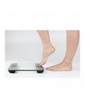 Svarstyklės Caso Body Energy Ecostyle, maksimalus svoris 180 kg, baltos/pilkos