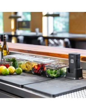 Profesionali rankinė vakuumavimo pompa Caso Vacu OneTouch Pro, su priedais, 20 W, juoda