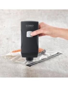 Profesionali rankinė vakuumavimo pompa Caso Vacu OneTouch Pro, su priedais, 20 W, juoda