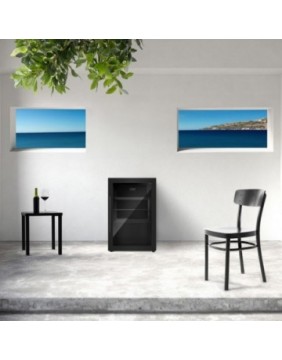 Caso šaldytuvas grilio zonai S-R, laisvai pastatomas, juodos spalvos