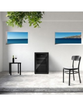 Caso šaldytuvas griliui S-L, laisvai pastatomas, juodos spalvos