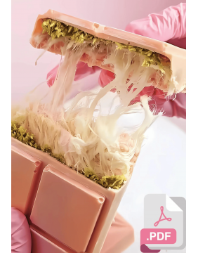 Baltasis šokoladas PATISLOVE ANGEL'S HAIR RUBY STYLE, 90g