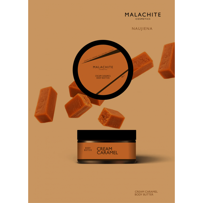 Kūno sviestas MALACHITE COSMETICS "cream caramel", 200ml
