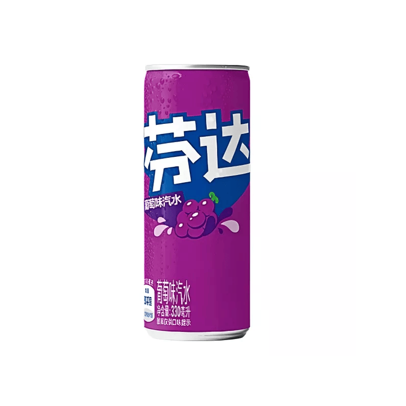 Gazuotas gaivusis gėrimas FANTA (GRAPE), 330ml