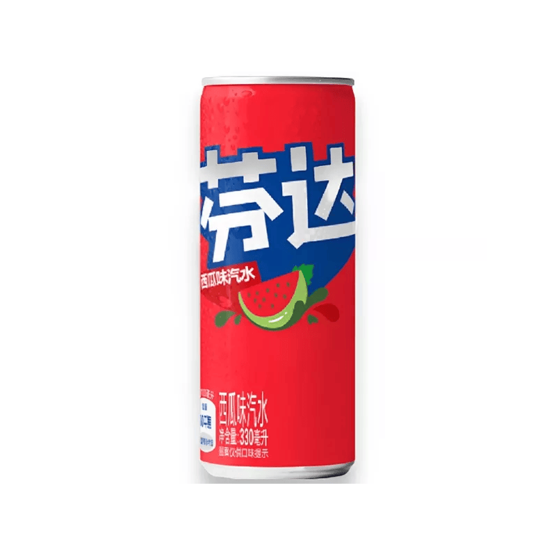 Gazuotas gaivusis gėrimas FANTA (WATERMELON), 330ml