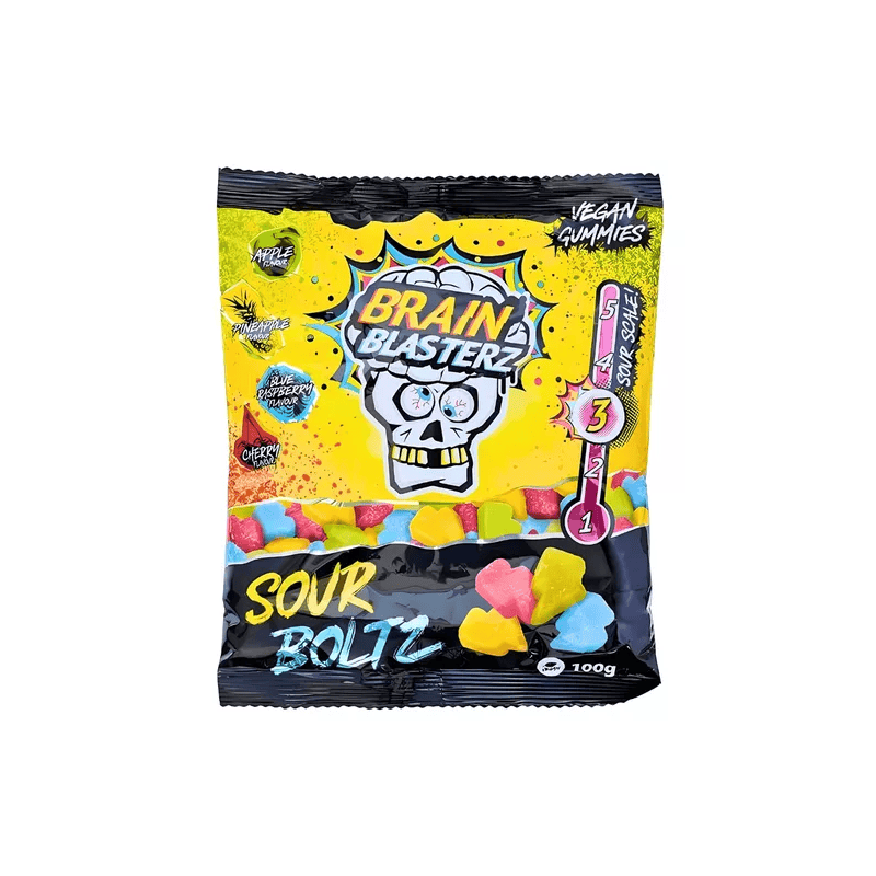 Guminukai BRAIN BLASTERZ SOUR BOLTZ, 100g