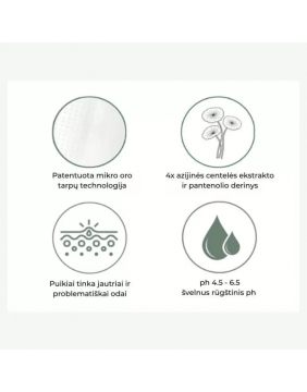 Arocell Cica Repair Panthenol Gel Mask veido kaukių rinkinys 4 vnt.