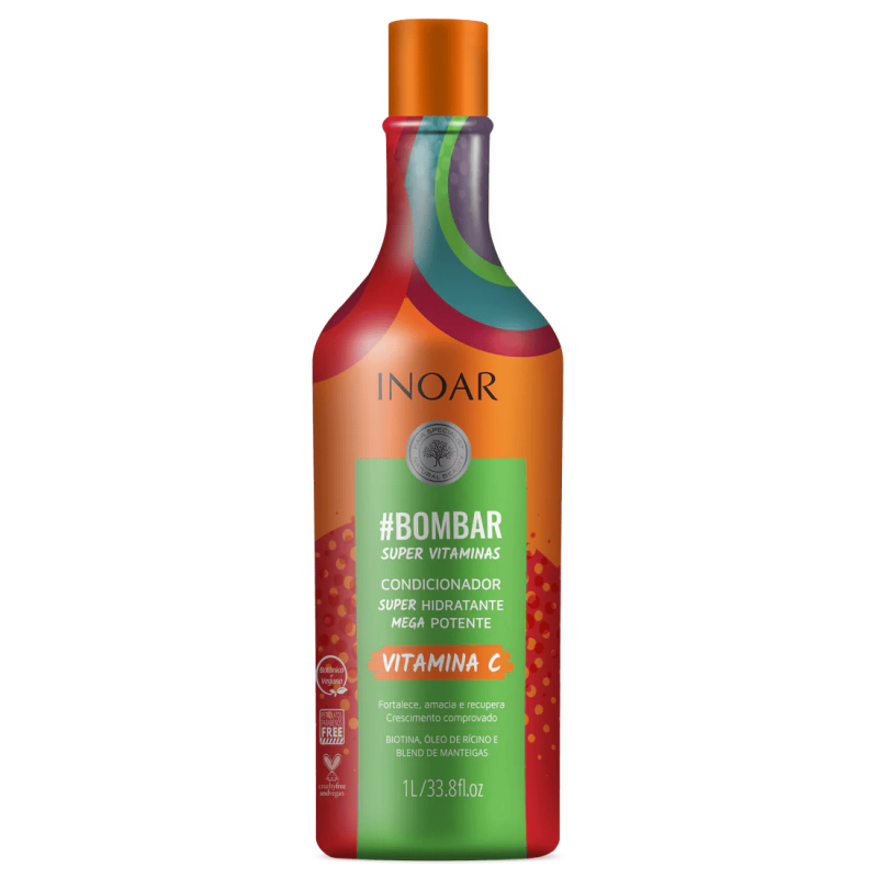 INOAR Bombar Super Vitamins Conditioner - kondicionierius praturtintas vitaminais 1000 ml