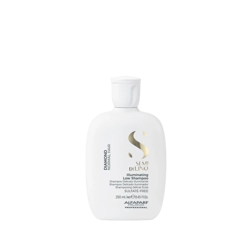 ALFAPARF SEMI DI LINO DEIMANTINIO ŽVILGESIO ŠAMPŪNAS, 250 ML