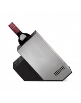 Caso | Wine Cooler | WineCase Deluxe Inox | Bottles capacity 1 | Black/Silver