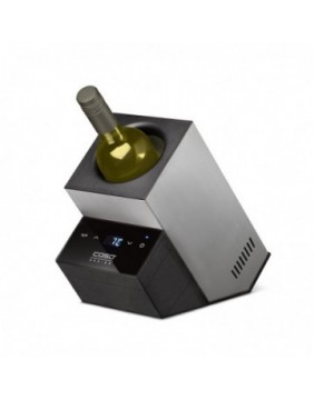 Caso | Wine Cooler | WineCase Deluxe Inox | Bottles capacity 1 | Black/Silver