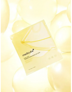 Medicube Kojic Acid Turmeric Brightening Gel Mask – lakštinė kaukė su kojine rūgštimi ir ciberžole