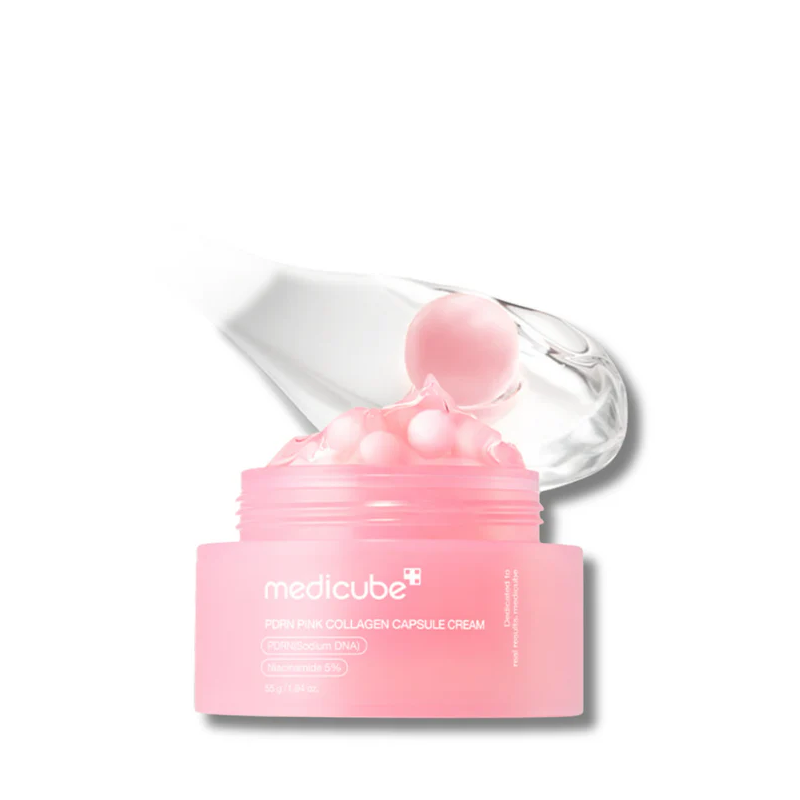 Medicube - PDRN Pink Collagen Capsule Cream - veido kremas