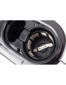 CASO Design Compact – kompaktiška kavavirė su integruotu malūnėliu (600 W, juoda/nerūdijantis plienas)