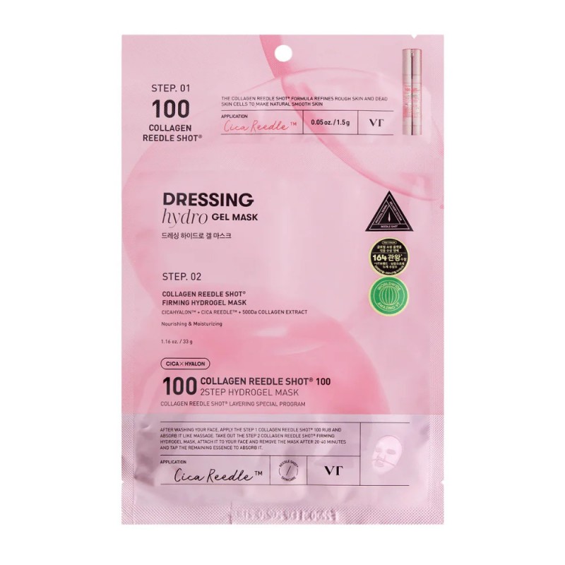VT Cosmetics - Collagen Reedle Shot 100 2Step Hydrogel Mask - bandomasis rinkinys