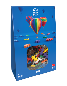 Plus Plus konstruktorius, pagrindnių spalvų, 300 det.