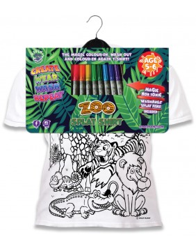 Splat Planet marškinėliai su flomasteriais, Zoologijos sodas