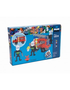 Plus Plus konstruktorius, Ugniagesių automobilis su ugniagesiais, 480