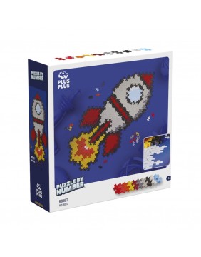 Plus Plus dėlionė pagal skaičius RAKETA, 500 det.