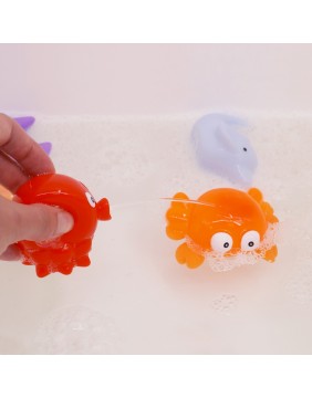 LUDI maudymosi žaislų komplektas, Jūros gyvūnai, 12 vnt.