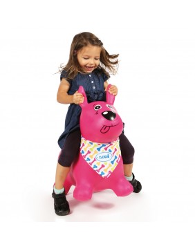 LUDI šokliukas, rožinis šuo