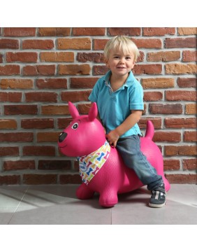 LUDI šokliukas, rožinis šuo