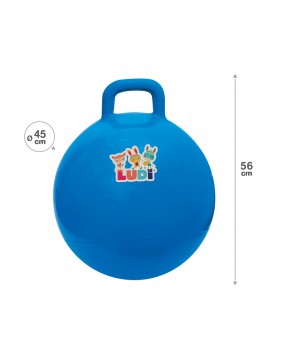 LUDI šokinėjimo kamuolys, mėlynas 45 cm