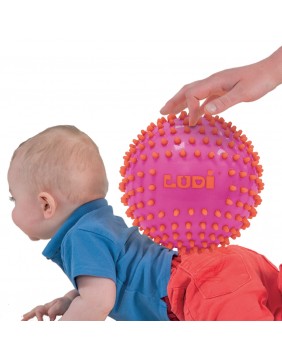 LUDI sensoriniai kamuoliukai, rožinė ir geltona, 3 vnt.