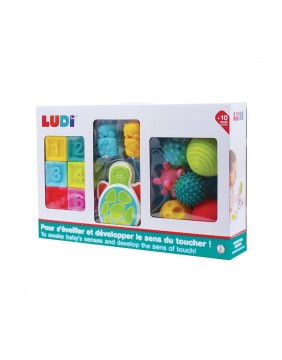 LUDI sensorinis žaidimo rinkinys, kubai/kamuoliukai