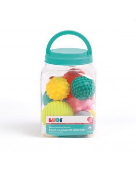 LUDI sensorinių kamuoliukų rinkinys, 8 vnt.