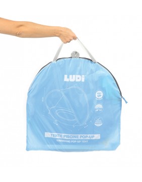 LUDI palapinė-užuovėja-baseinas, mėlynas, 10 mėn.+