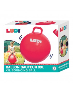 LUDI šokinėjimo kamuolys, raudonas 55 cm